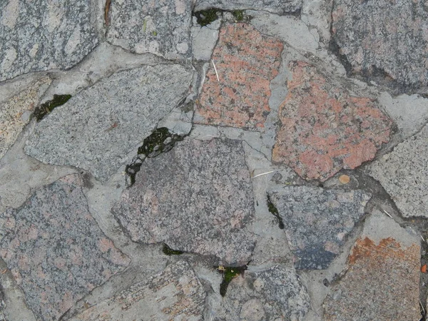 Paving Street Broken Granite Stone — Stock Photo, Image