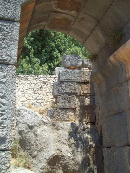Lycian Tomb Myra City Turkish — Stok fotoğraf