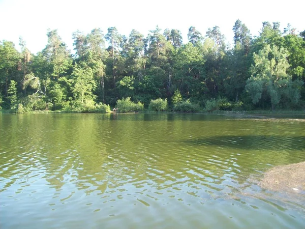 Fluss Und Seen Auf Dem Land — Stockfoto