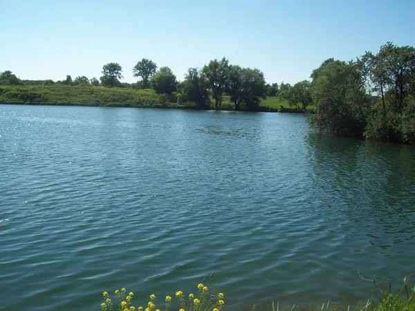 Rivier Meren Het Platteland — Stockfoto