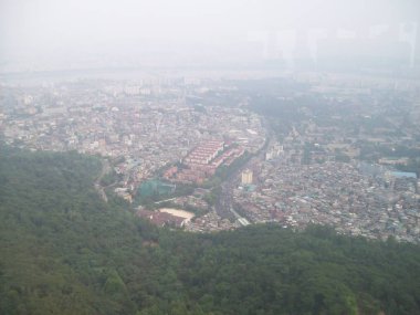View of Seoul City from the central Tower of South Korea