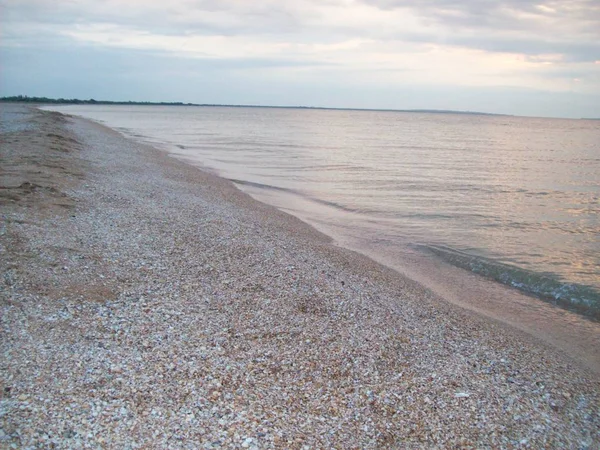 Sea Beach Kerch Peninsula Crimea Azov — стокове фото