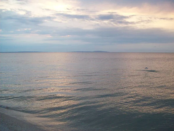 Морской Пляж Керченском Полуострове Крыма Азове — стоковое фото