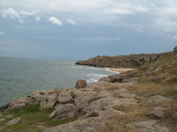 Algemene Stranden Zee Van Azov Krim — Stockfoto