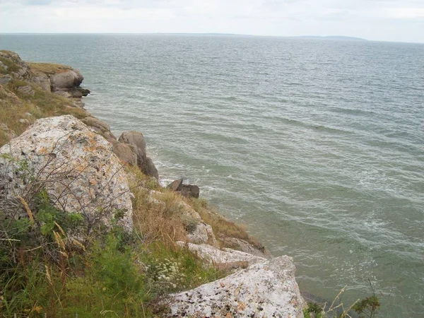 Основні Пляжі Азовському Морі Криму — стокове фото