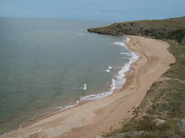 Algemene Stranden Zee Van Azov Krim — Stockfoto