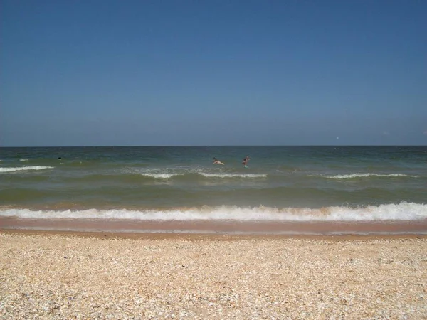 Sea Beach Kerch Peninsula Crimea Azov — 스톡 사진