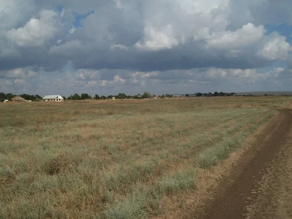 Villaggio Yakovenkovo Dolyna Nel Crimea Sul Mar Nero — Foto Stock