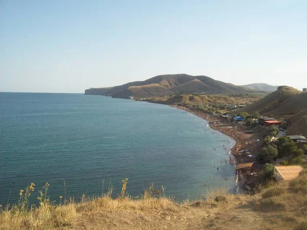 Village Soniachna Dolyna Crimea Black Sea Beach — Stockfoto