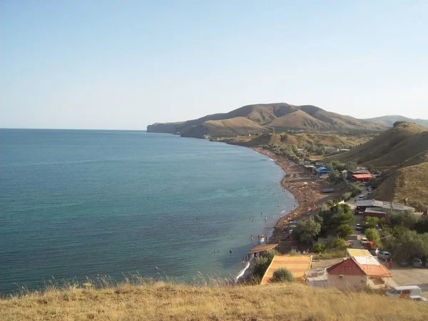 Village Soniachna Dolyna Crimea Black Sea Beach — Stockfoto