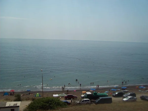 Village Soniachna Dolyna Crimea Black Sea Beach — 스톡 사진