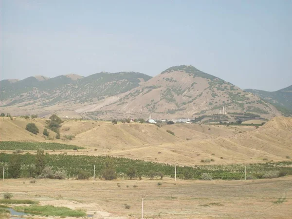 Crimea Deniz Dağ Manzarası Için Seyahat — Stok fotoğraf