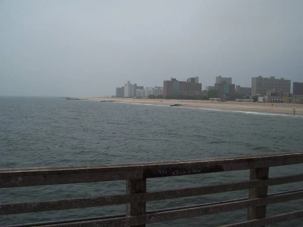 Coney Island Beach New York City Usa — Stok fotoğraf