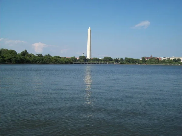Washington Άποψη Για Μνημείο Της Ουάσιγκτον — Φωτογραφία Αρχείου