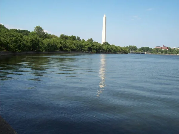 Washington Vista Sobre Monumento Washington — Fotografia de Stock