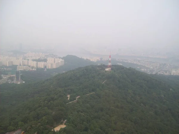 Vista Cidade Seul Torre Central Coreia Sul — Fotografia de Stock