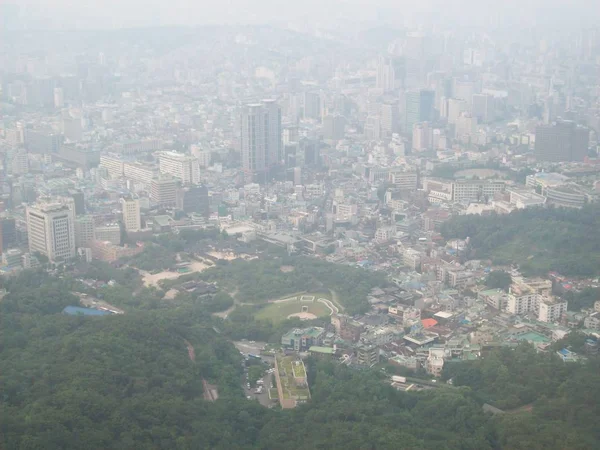 View Seoul City Central Tower South Korea — Stok fotoğraf