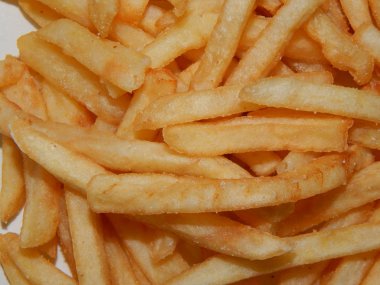 Fried potato in slices of fast food