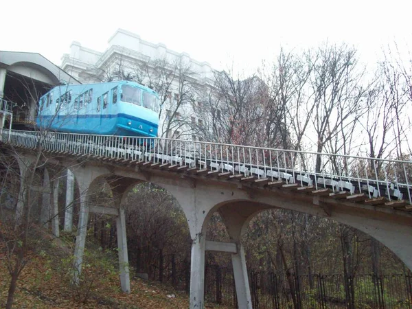 Funicular Cidade Kiev Ucrânia — Fotografia de Stock
