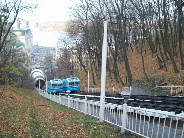 Funicular Ciudad Kiev Ucrania — Foto de Stock