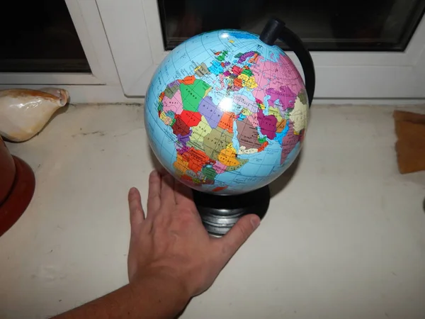 Mapa geograficzna świata świat, polityka i Państwo — Zdjęcie stockowe