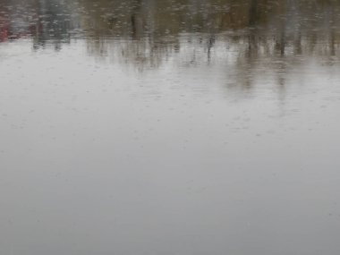 Bir nehir, yağmur, yüzey su doku