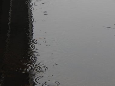 Bir nehir, yağmur, yüzey su doku