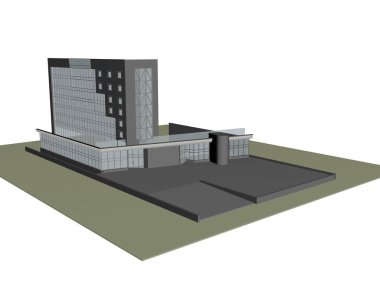 Mimari modeller ve kompozisyon bina