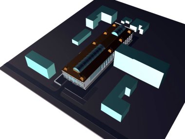 Mimari modeller ve kompozisyon bina