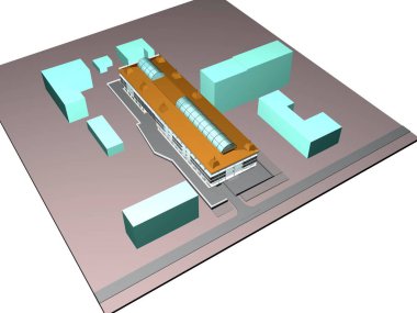 Mimari modeller ve kompozisyon bina