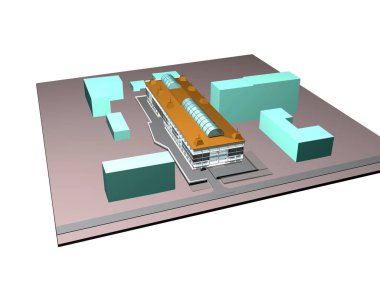 Mimari modeller ve kompozisyon bina