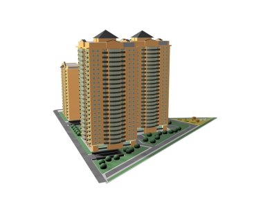 Mimari modeller ve kompozisyon bina