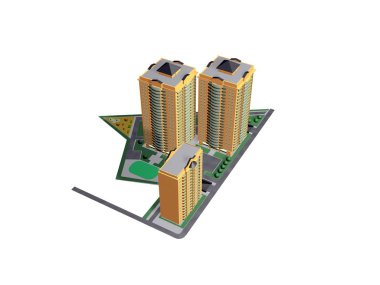 Mimari modeller ve kompozisyon bina