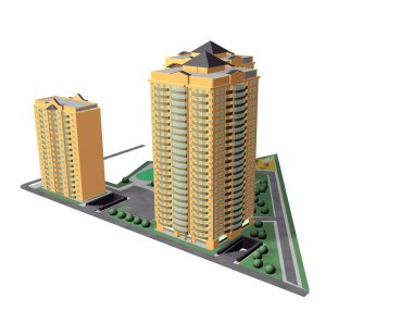 Mimari modeller ve kompozisyon bina