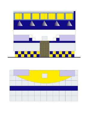 Mimari modeller ve kompozisyon bina