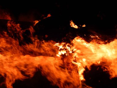 Büyük ateş doku portre