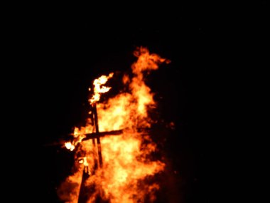 Büyük ateş doku portre