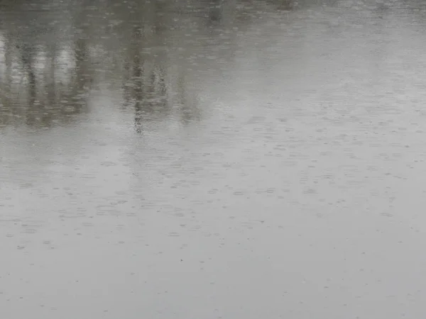 Texture Water River Surface Rain Stains — Stock Photo, Image