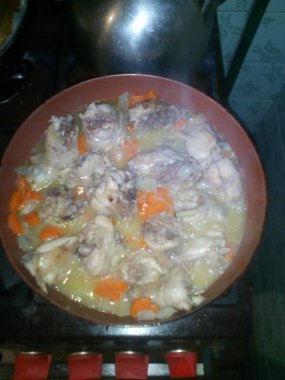 Çeşitli yemek pişirme ve natürmort