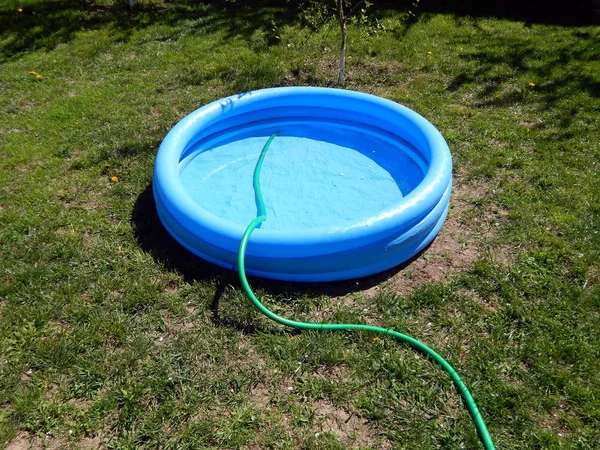 Het Zwembad Gevuld Met Water — Stockfoto