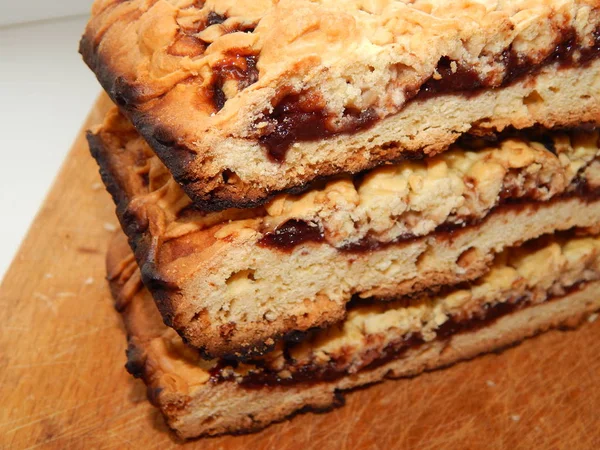 stock image Grated Jam Filled Pie