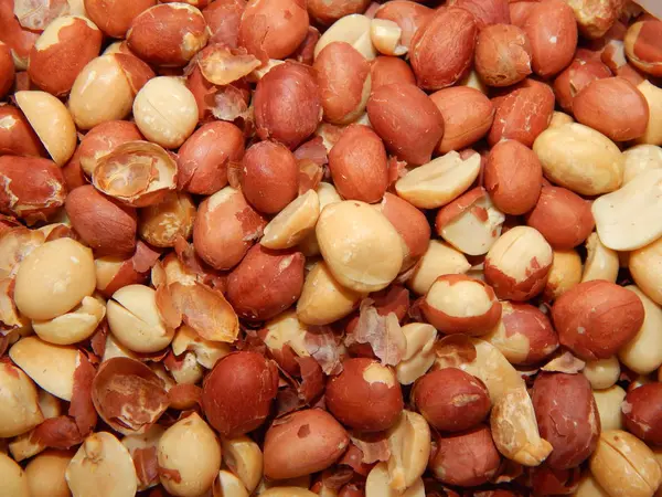 Textura Amendoins Pelados — Fotografia de Stock