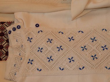 Ukrayna işlemeli retro kostüm desenleri