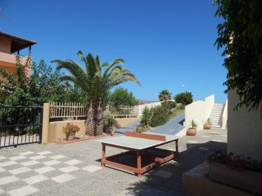 Yunanistan 'ın Girit adasındaki Kavros köyü denizde