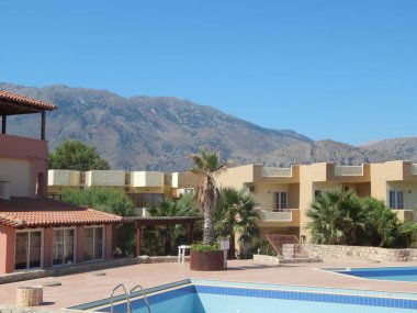 Yunanistan 'ın Girit adasındaki Kavros köyü denizde