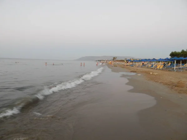 Yunanistan Girit Adası Dağlar Deniz Üzerinde Seyahat — Stok fotoğraf