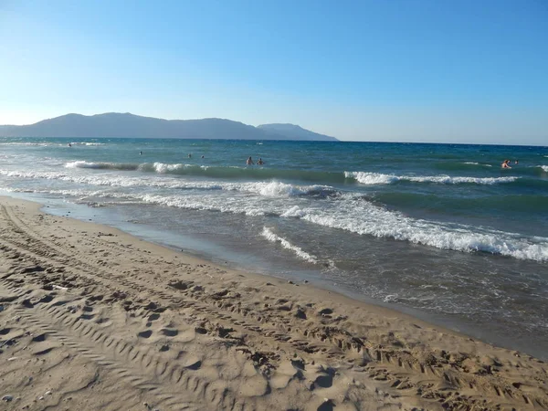 Yunanistan Girit Adası Dağlar Deniz Üzerinde Seyahat — Stok fotoğraf