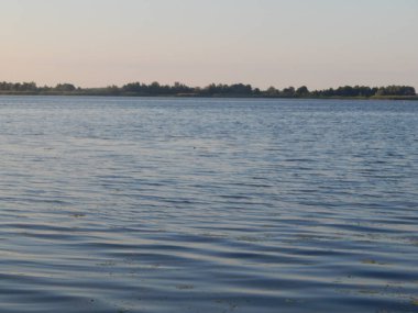 Nehir panorama arka plan ve manzara sahil