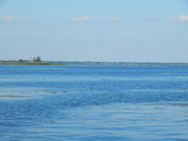 Nehir panorama arka plan ve manzara sahil