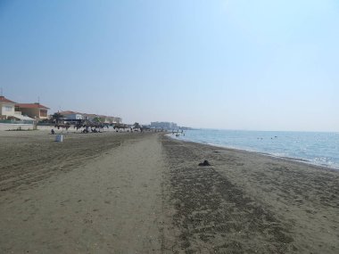 Plaj Akdeniz Kıbrıs Rum Kesimi Larnaka Bölgesi 